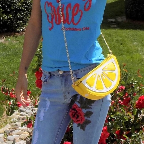 Lemon Clutch/Crossbody Purse - Picture 2 of 2